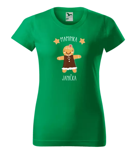 Dámské vánoční tričko Perníček maminka