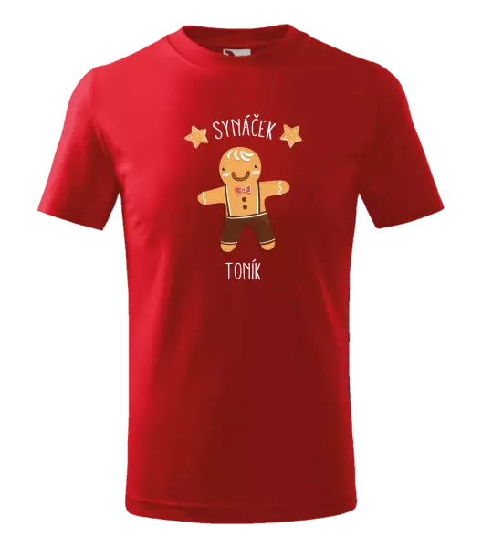 Dětské vánoční tričko Perníček synáček