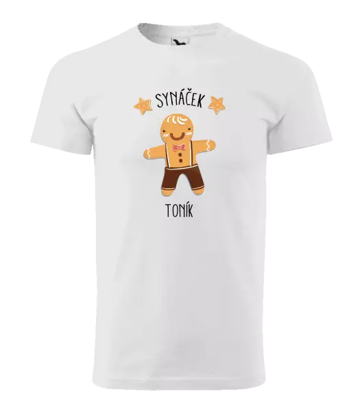 Pánské vánoční tričko Perníček synáček