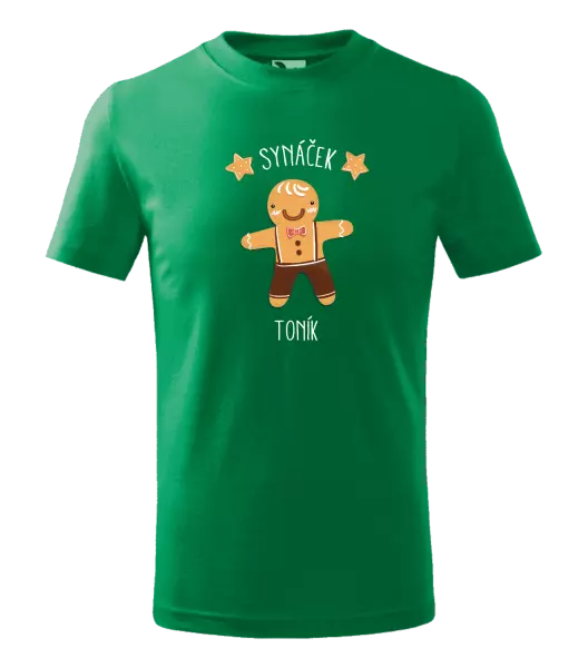 Dětské vánoční tričko Perníček synáček
