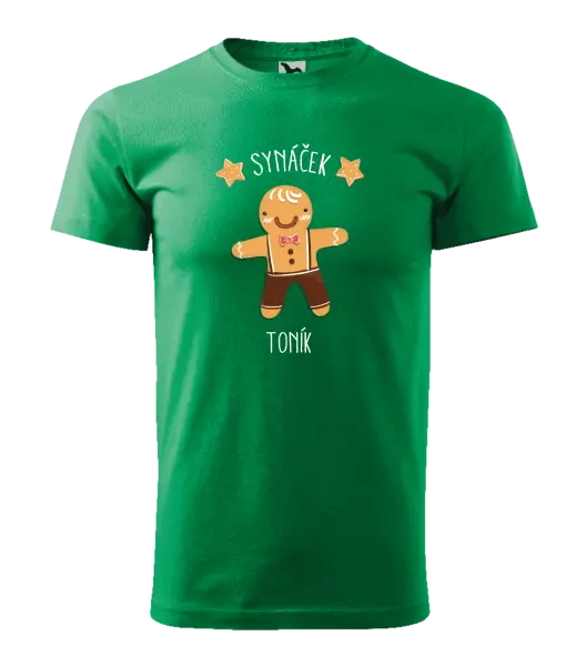 Pánské vánoční tričko Perníček synáček