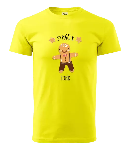 Pánské vánoční tričko Perníček synáček
