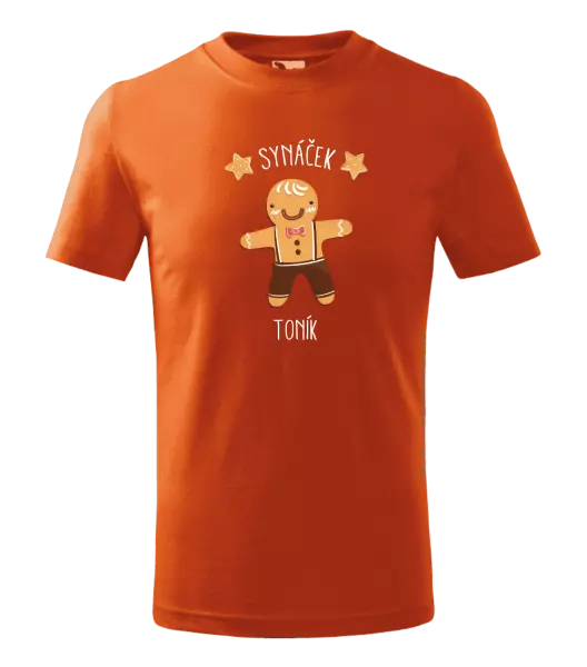 Dětské vánoční tričko Perníček synáček