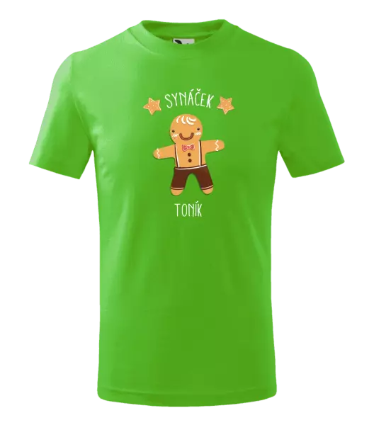 Dětské vánoční tričko Perníček synáček