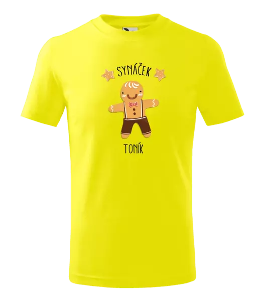 Dětské vánoční tričko Perníček synáček