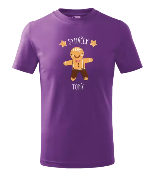Dětské vánoční tričko Perníček synáček