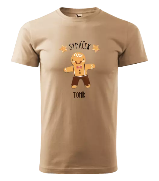 Pánské vánoční tričko Perníček synáček