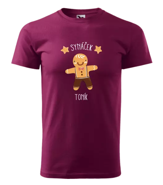 Pánské vánoční tričko Perníček synáček