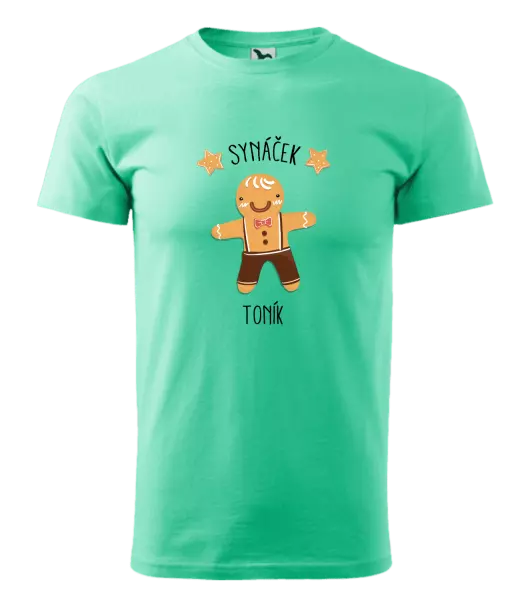 Pánské vánoční tričko Perníček synáček