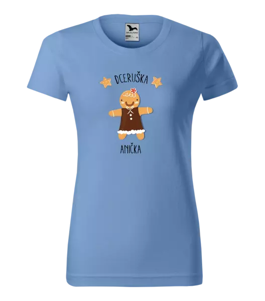 Dámské vánoční tričko Perníček dceruška