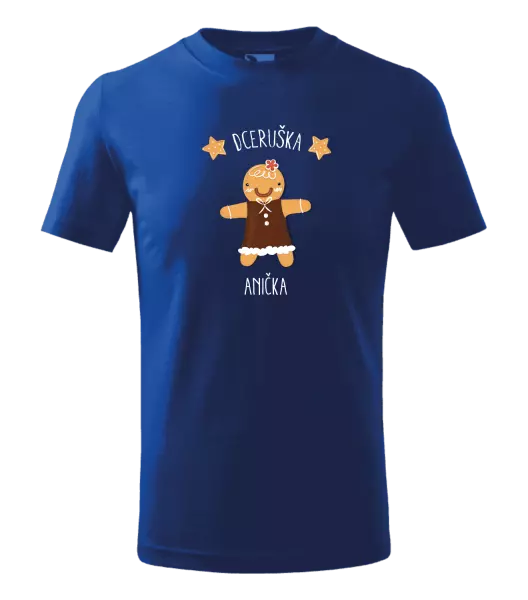 Dětské vánoční tričko Perníček dceruška