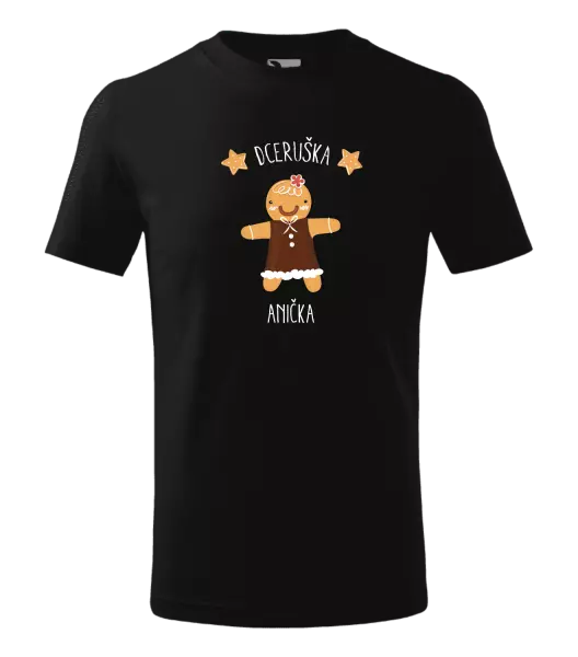 Dětské vánoční tričko Perníček dceruška