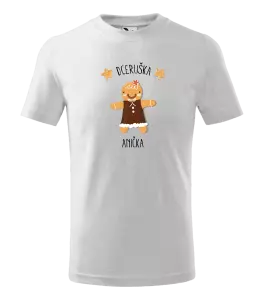 Dětské vánoční tričko Perníček dceruška