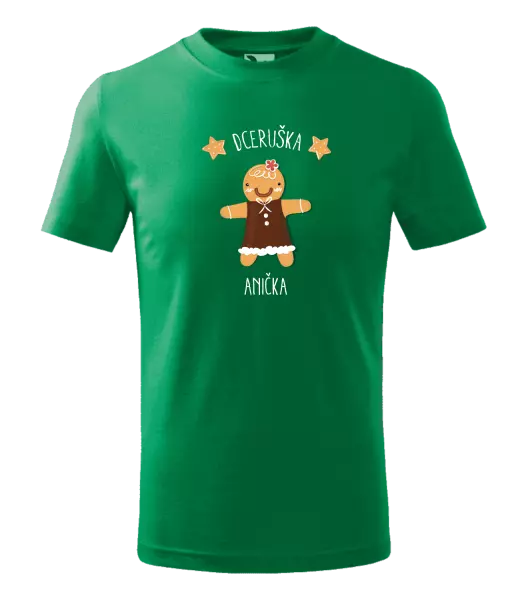 Dětské vánoční tričko Perníček dceruška