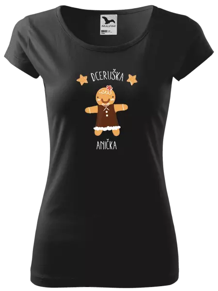 Dámské vánoční tričko Perníček dceruška