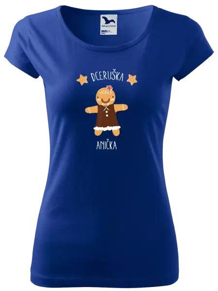 Dámské vánoční tričko Perníček dceruška