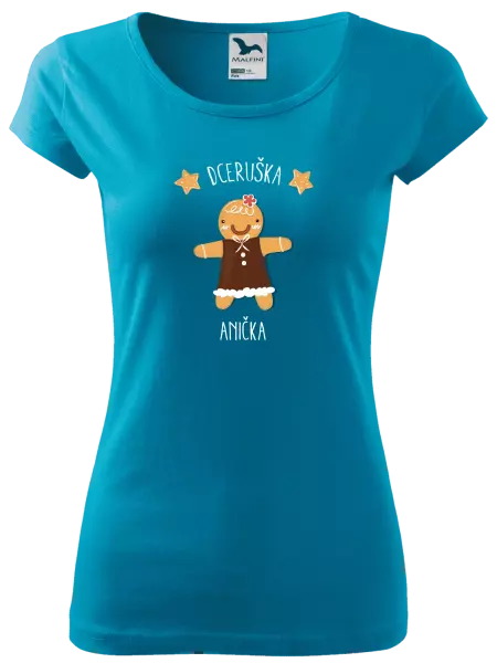 Dámské vánoční tričko Perníček dceruška