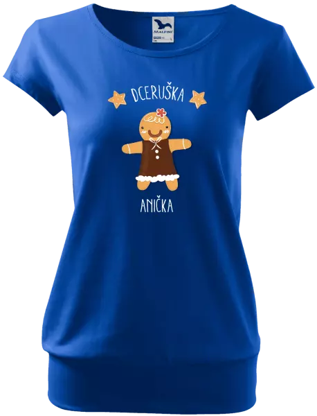 Dámské vánoční tričko Perníček dceruška