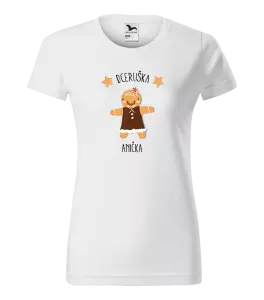 Dámské vánoční tričko Perníček dceruška