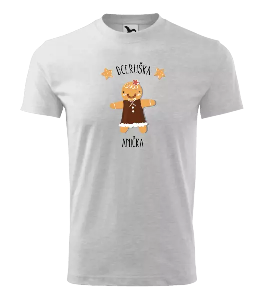 Dětské vánoční tričko Perníček dceruška