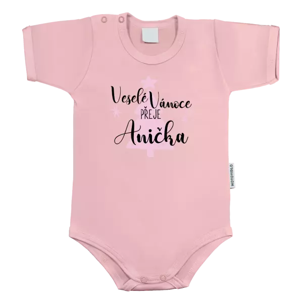 Dětské body Veselé Vánoce přeje - stromeček