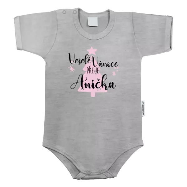 Dětské body Veselé Vánoce přeje - stromeček