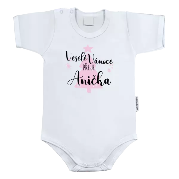 Dětské body Veselé Vánoce přeje - stromeček