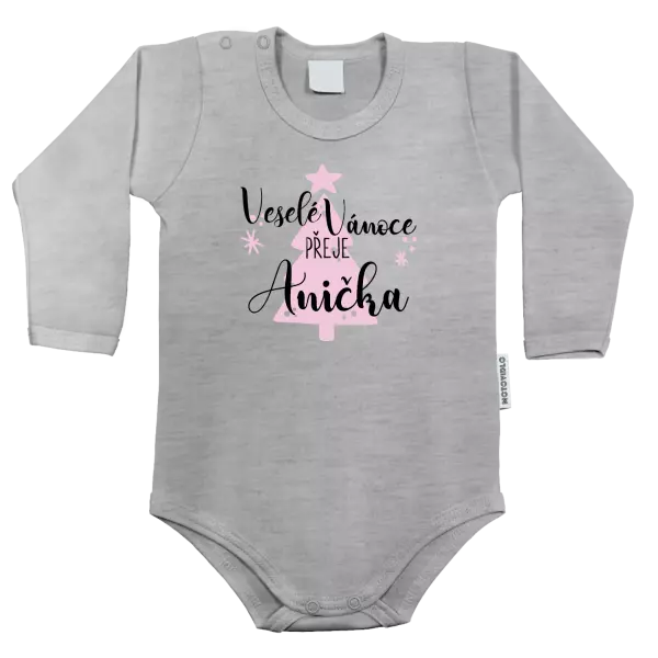 Dětské body Veselé Vánoce přeje - stromeček