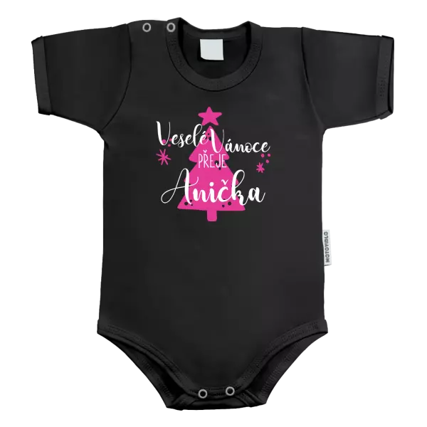 Dětské body Veselé Vánoce přeje - stromeček