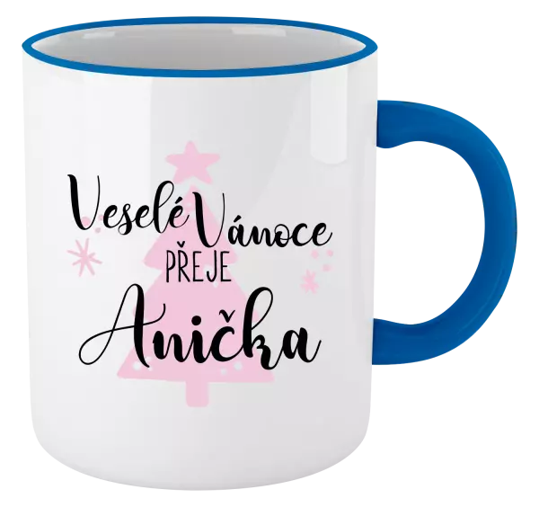 Vánoční hrnek Veselé Vánoce přeje - stromeček