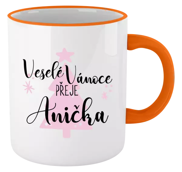 Vánoční hrnek Veselé Vánoce přeje - stromeček