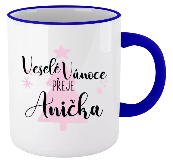 Vánoční hrnek Veselé Vánoce přeje - stromeček