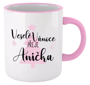 Vánoční hrnek Veselé Vánoce přeje - stromeček