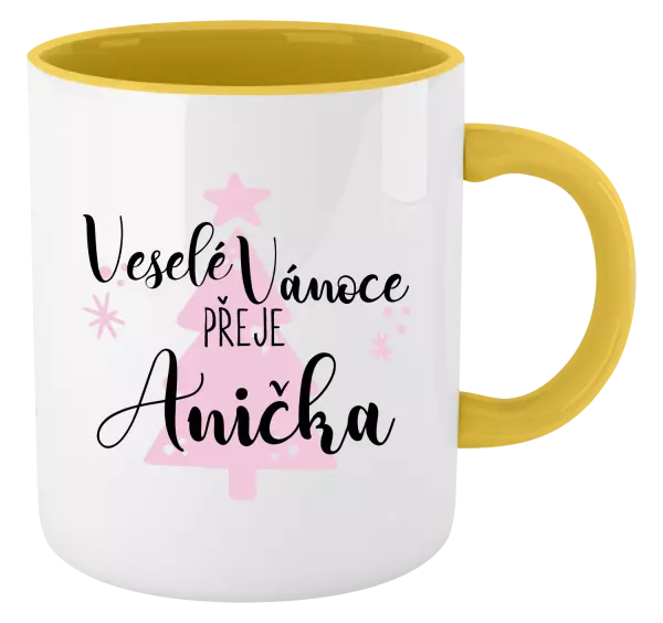 Vánoční hrnek Veselé Vánoce přeje - stromeček