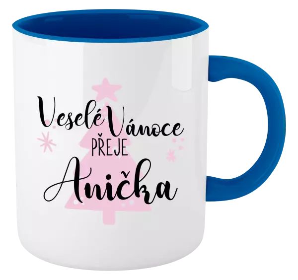 Vánoční hrnek Veselé Vánoce přeje - stromeček