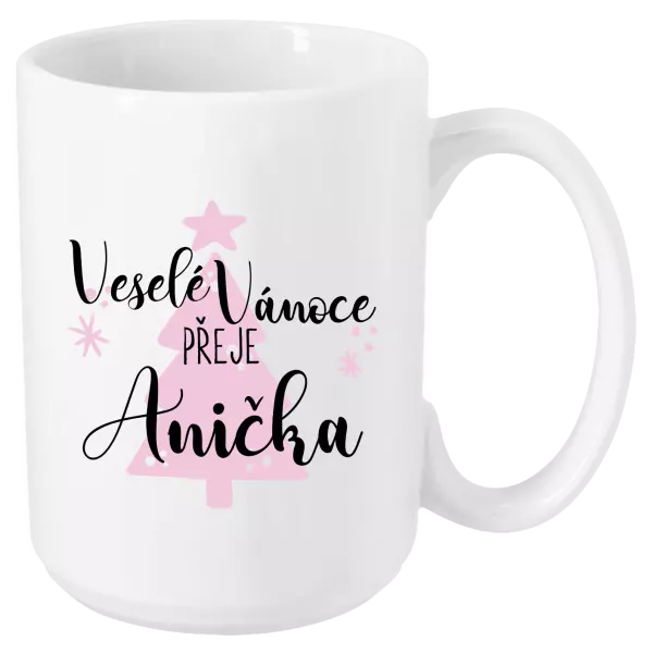 Vánoční hrnek Veselé Vánoce přeje - stromeček