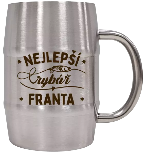 Nerezový chladicí půllitr Nejlepší rybář se jménem