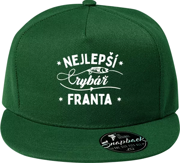 Snapback kšiltovka Nejlepší rybář se jménem