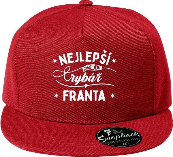 Snapback kšiltovka Nejlepší rybář se jménem