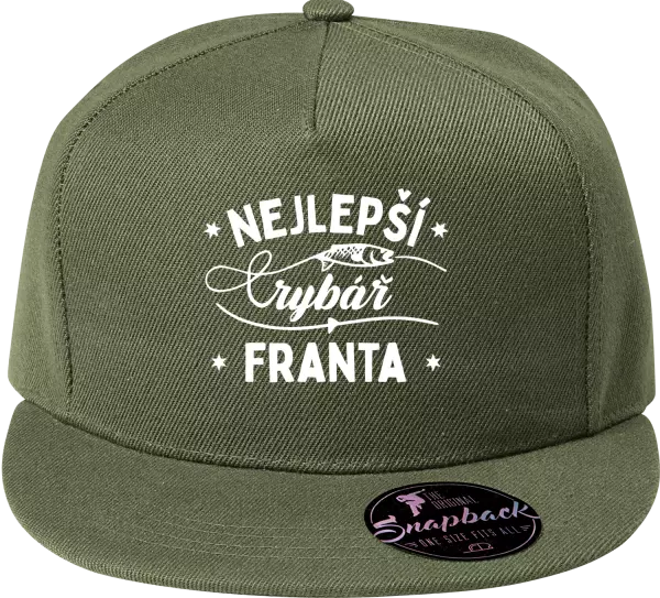 Snapback kšiltovka Nejlepší rybář se jménem