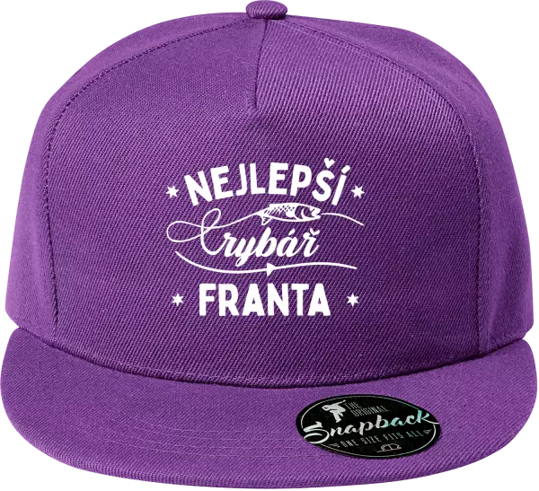 Snapback kšiltovka Nejlepší rybář se jménem