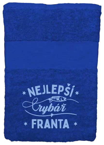Ručník (50x100 cm) Nejlepší rybář se jménem