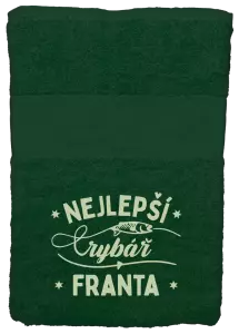 Ručník (50x100 cm) Nejlepší rybář se jménem