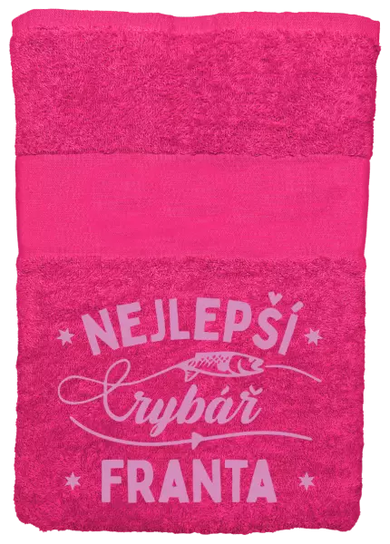 Osuška (100x150 cm) Nejlepší rybář se jménem