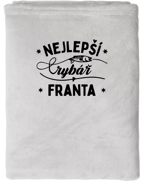 Deka mikroplyš (150x200 cm) Nejlepší rybář se jménem