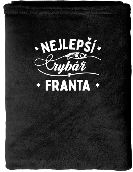 Mikroplyšová deka Nejlepší rybář se jménem