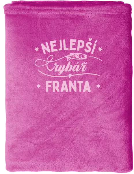 Mikroplyšová deka Nejlepší rybář se jménem