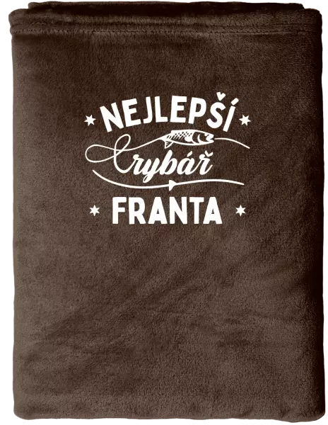Mikroplyšová deka Nejlepší rybář se jménem