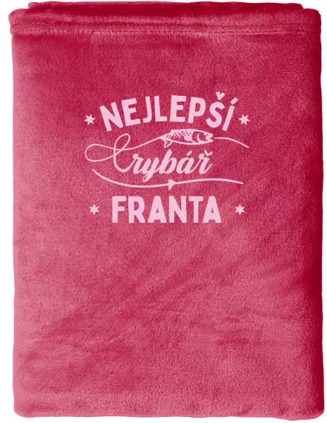 Mikroplyšová deka Nejlepší rybář se jménem