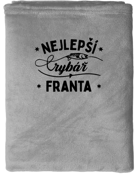 Mikroplyšová deka Nejlepší rybář se jménem